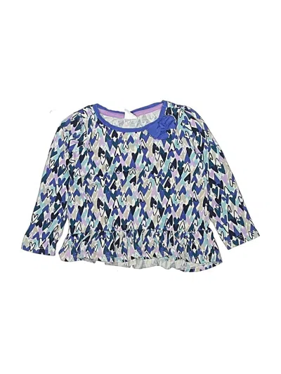 Pre-owned Gymboree Kids' 3/4 Sleeve T-shirt In Blue
