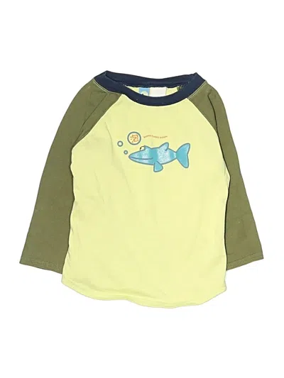 Pre-owned Gymboree Kids' 3/4 Sleeve T-shirt In Green