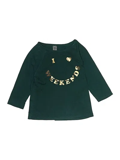 Pre-owned Gymboree Kids' 3/4 Sleeve T-shirt In Green