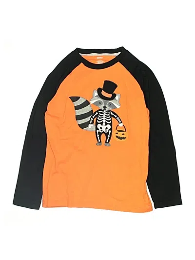 Pre-owned Gymboree Kids' 3/4 Sleeve T-shirt In Orange