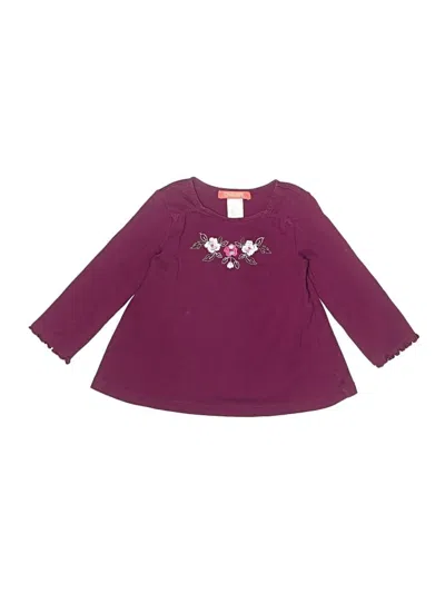 Pre-owned Gymboree Kids' 3/4 Sleeve T-shirt In Purple