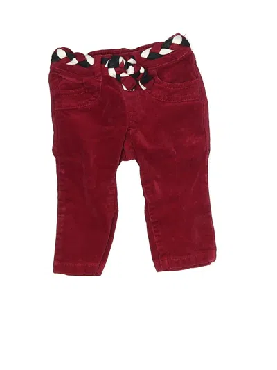 Pre-owned Gymboree Babies' Casual Pants In Burgundy