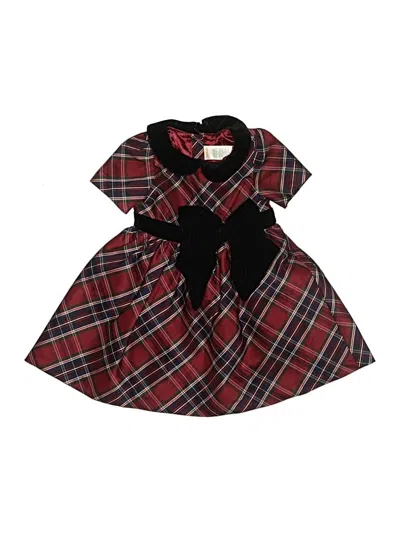 Pre-owned Gymboree Kids' Dress In Burgundy