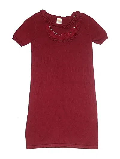Pre-owned Gymboree Kids' Dress In Burgundy