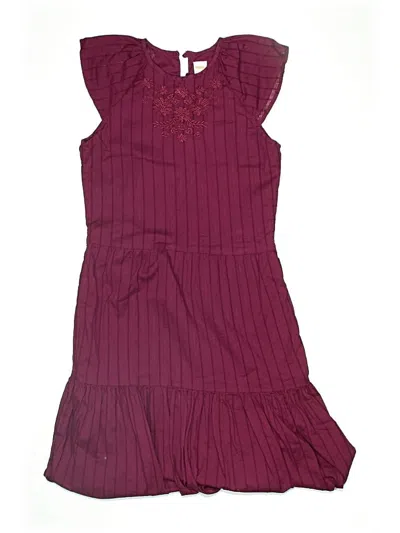 Pre-owned Gymboree Kids' Dress In Burgundy