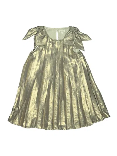 Pre-owned Gymboree Kids' Dress In Gold