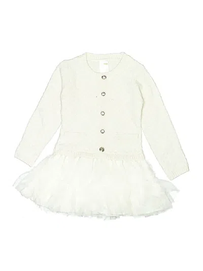 Pre-owned Gymboree Kids' Dress In Ivory