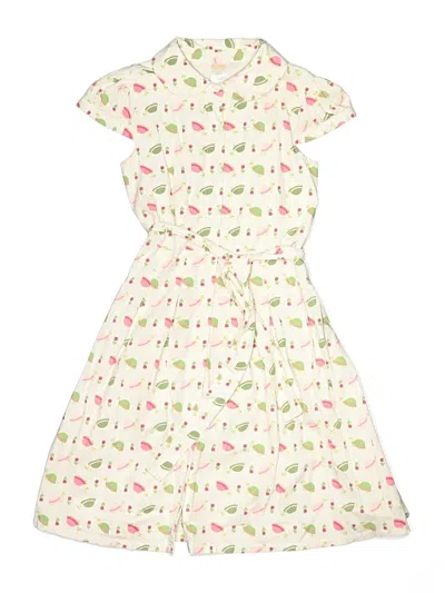 Pre-owned Gymboree Kids' Dress In Ivory