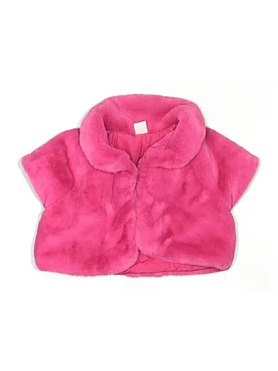 Pre-owned Gymboree Kids' Faux Fur Vest In Pink