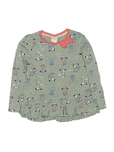 Pre-owned Gymboree Kids' Long Sleeve Blouse In Green
