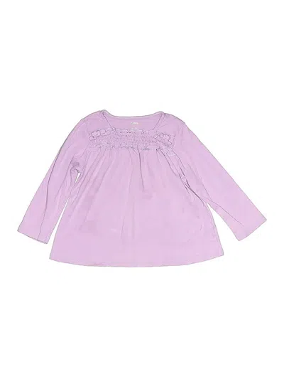 Pre-owned Gymboree Kids' Long Sleeve Blouse In Purple
