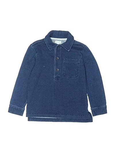 Pre-owned Gymboree Kids' Long Sleeve Button Down Shirt In Blue