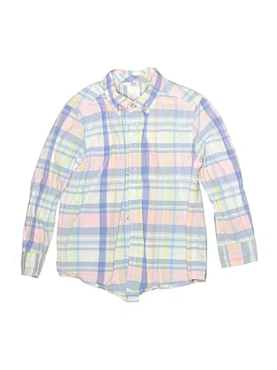 Pre-owned Gymboree Kids' Long Sleeve Button Down Shirt In Blue
