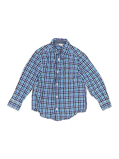 Pre-owned Gymboree Kids' Long Sleeve Button Down Shirt In Blue