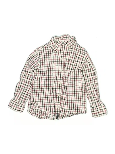 Pre-owned Gymboree Kids' Long Sleeve Button Down Shirt In Green