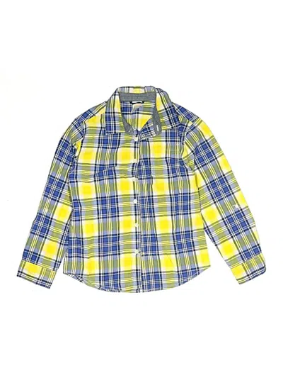 Pre-owned Gymboree Kids' Long Sleeve Button Down Shirt In Yellow