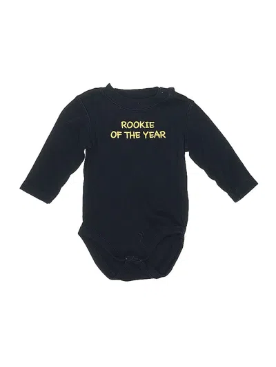 Pre-owned Gymboree Babies' Long Sleeve Onesie In Black