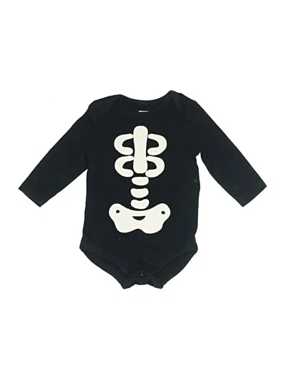 Pre-owned Gymboree Babies' Long Sleeve Onesie In Black