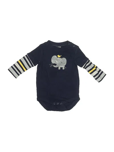 Pre-owned Gymboree Babies' Long Sleeve Onesie In Blue