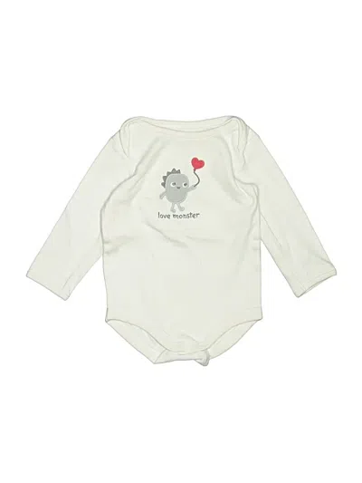 Pre-owned Gymboree Babies' Long Sleeve Onesie In Ivory