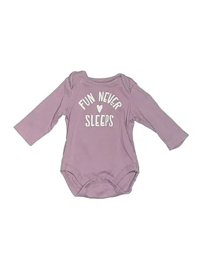 Pre-owned Gymboree Babies' Long Sleeve Onesie In Purple