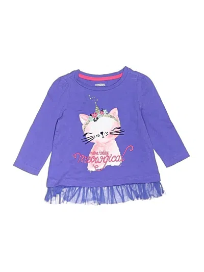Pre-owned Gymboree Babies' Long Sleeve T-shirt In Purple