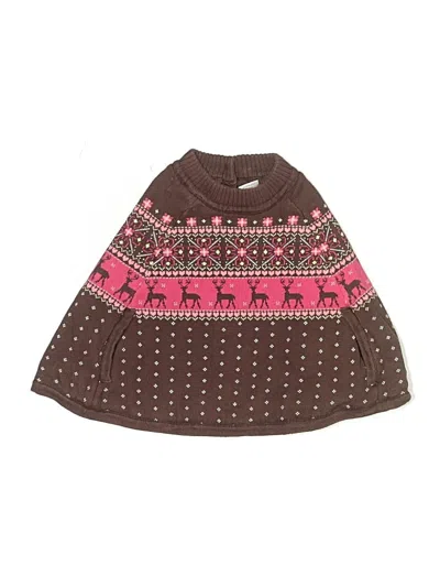 Pre-owned Gymboree Kids' Poncho In Brown