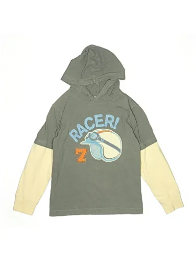 Pre-owned Gymboree Kids' Pullover Hoodie In Green