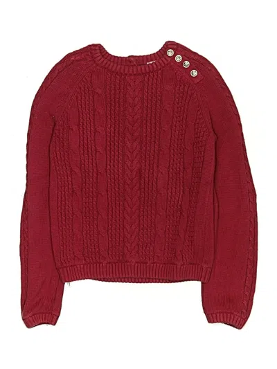 Pre-owned Gymboree Kids' Pullover Sweater In Burgundy