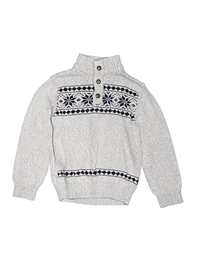 Pre-owned Gymboree Kids' Pullover Sweater In White