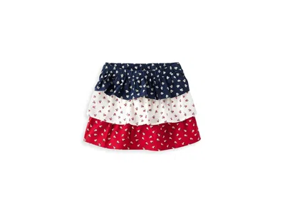Gymboree Ruffle Skirt (toddler/little Kid/big Kid) Women's Skirt Tiered Polka Dots: 7 Years, Satin/polyester In Multi
