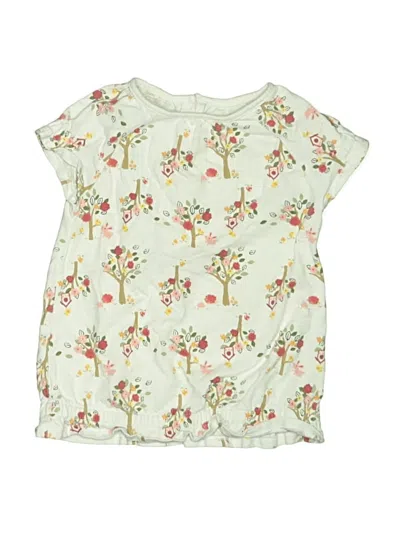 Pre-owned Gymboree Kids' Short Sleeve Blouse In Green