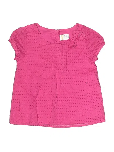Pre-owned Gymboree Kids' Short Sleeve Blouse In Pink