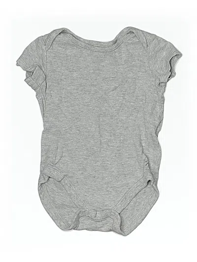 Pre-owned Gymboree Babies' Short Sleeve Onesie In Gray