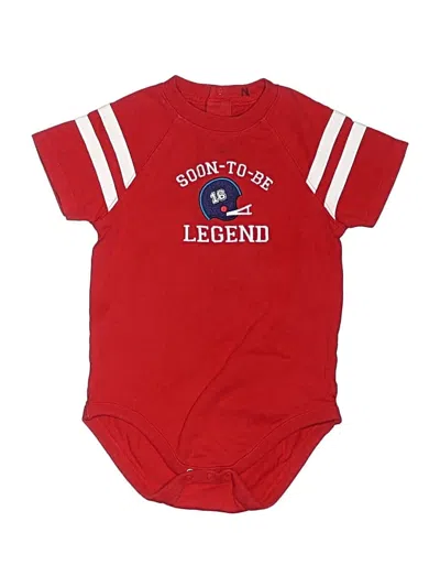 Pre-owned Gymboree Kids' Short Sleeve Onesie In Red
