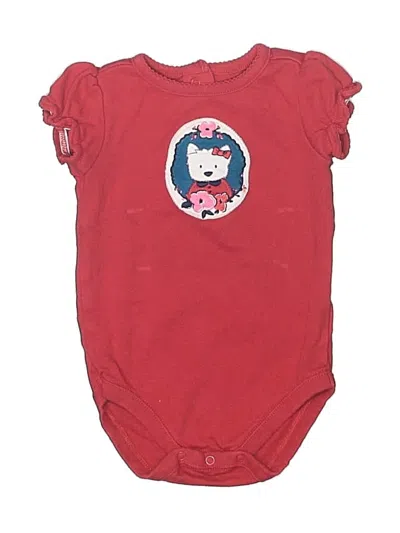 Pre-owned Gymboree Babies' Short Sleeve Onesie In Red