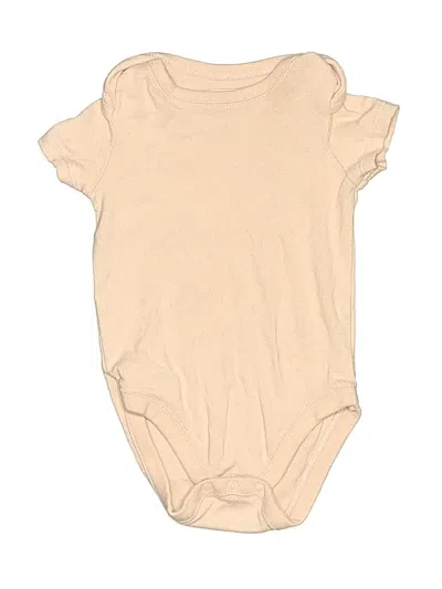 Pre-owned Gymboree Babies' Short Sleeve Onesie In Tan