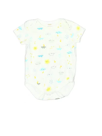 Pre-owned Gymboree Babies' Short Sleeve Onesie In White