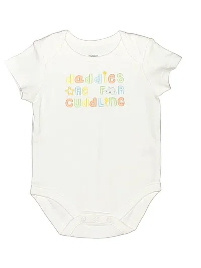Pre-owned Gymboree Babies' Short Sleeve Onesie In White
