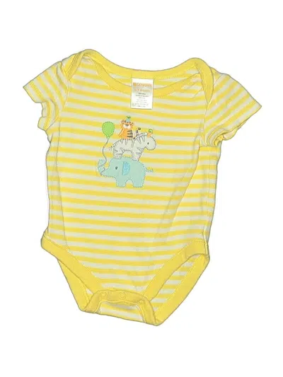 Pre-owned Gymboree Babies' Short Sleeve Onesie In Yellow