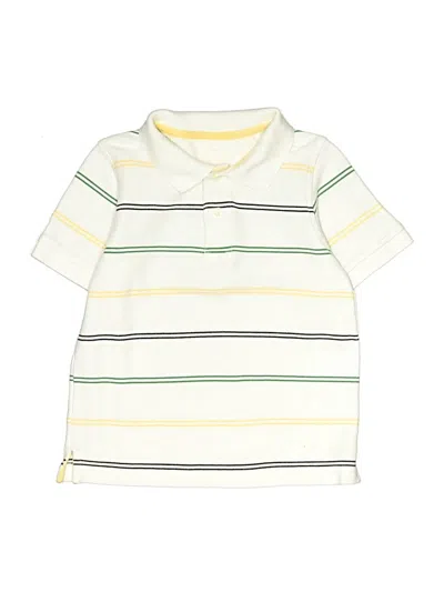 Pre-owned Gymboree Kids' Short Sleeve Polo Shirt In White