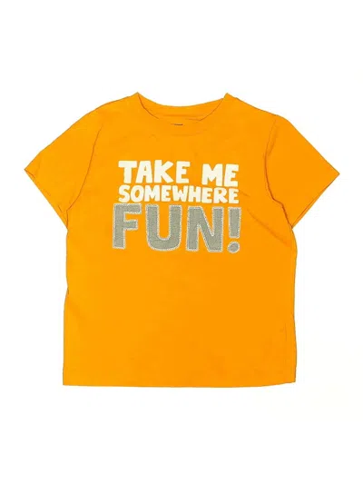 Pre-owned Gymboree Kids' Short Sleeve T-shirt In Yellow