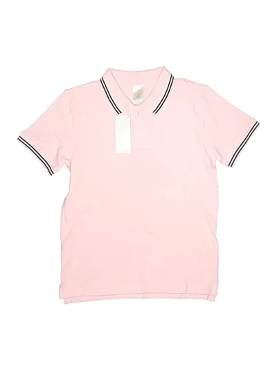 Pre-owned Gymboree Kids' Short Sleeve Top Pink Collared Neckline Tops