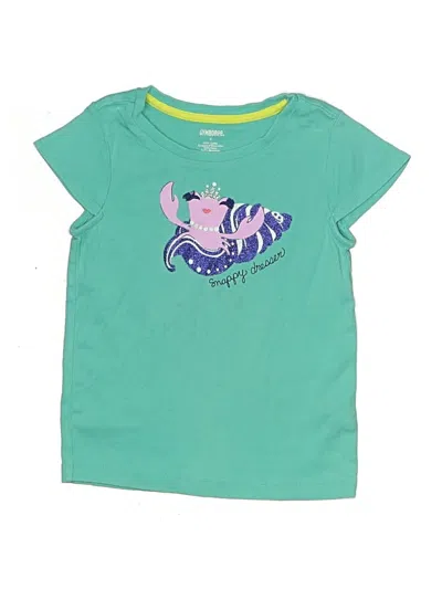 Pre-owned Gymboree Kids' Short Sleeve T-shirt In Teal