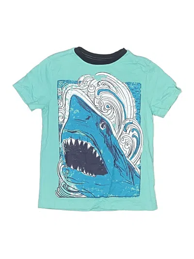 Pre-owned Gymboree Kids' Short Sleeve T-shirt In Teal