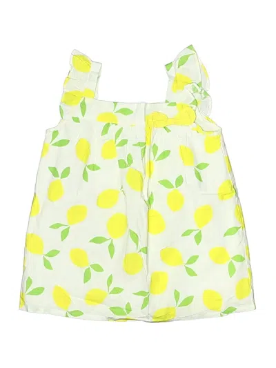 Pre-owned Gymboree Kids' Sleeveless Blouse In White