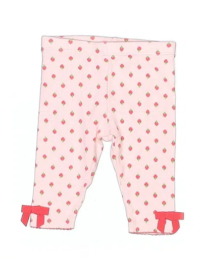 Pre-owned Gymboree Babies' Snow Pants With Bib In Pink