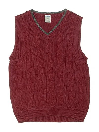 Pre-owned Gymboree Kids' Sweater Vest In Burgundy