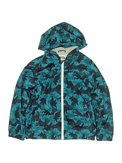 Pre-owned Gymboree Kids' Windbreaker Jacket In Teal