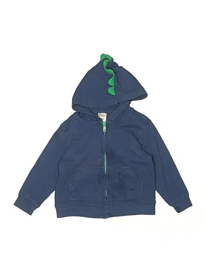 Pre-owned Gymboree Kids' Zip Up Hoodie In Blue
